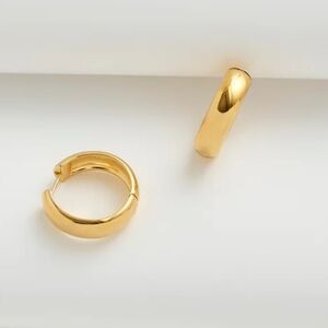 NWT Madewell Women's Demi-Fine Chunky Medium Hoop Earrings